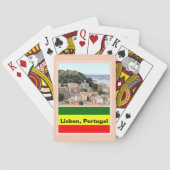 Lissabon, Portugal - Skyline Spielkarten (Rückseite)