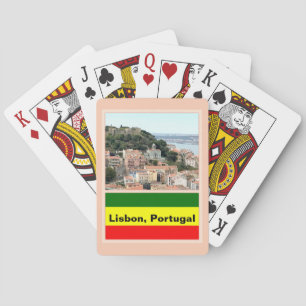 Lissabon, Portugal - Skyline Spielkarten