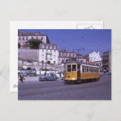 Lissabon Portugal Straßenbahn 1962 Postkarte (Vorne/Hinten)