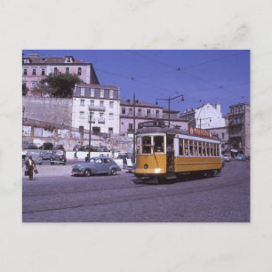 Lissabon Portugal Straßenbahn 1962 Postkarte