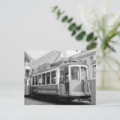 Lissabon Portugal Straßenbahn 1969 Postkarte (Stehend Vorderseite)