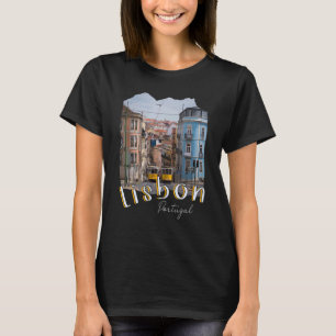 Lissabon Portugal Straßenbahn Portugiesisch Souven T-Shirt
