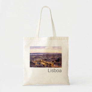 Lissabon Portugal Sunset Skyline Cityscape Souveni Tragetasche