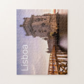 Lissabon Portugal Torre de Belém Sunset Holiday Puzzle (Vertikal)