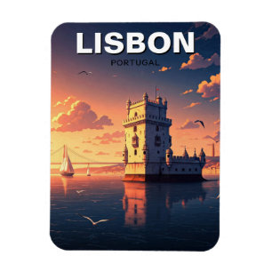 Lissabon Portugal Travel Belem Tower Magnet