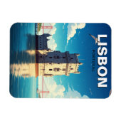 Lissabon Portugal Travel Belem Tower Magnet (Horizontal)
