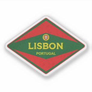 Lissabon - Portugal Vintag Aufkleber