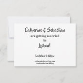 Lissabon, Portugal - Vintage Karte (Rückseite)