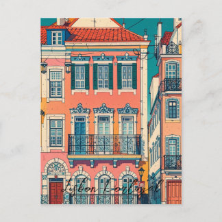 Lissabon Portugal vintage Postkarte