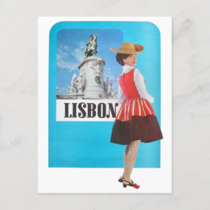 Lissabon Portugal Vintage Travel Postcard Postkarte