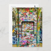 Lissabon Postcard, Fun Postcard, farbenfrohe Graff Postkarte (Vorne/Hinten)