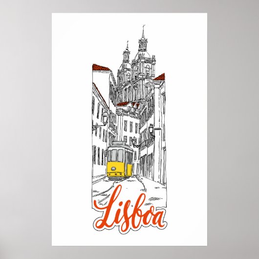 Lissabon Poster (Vorne)