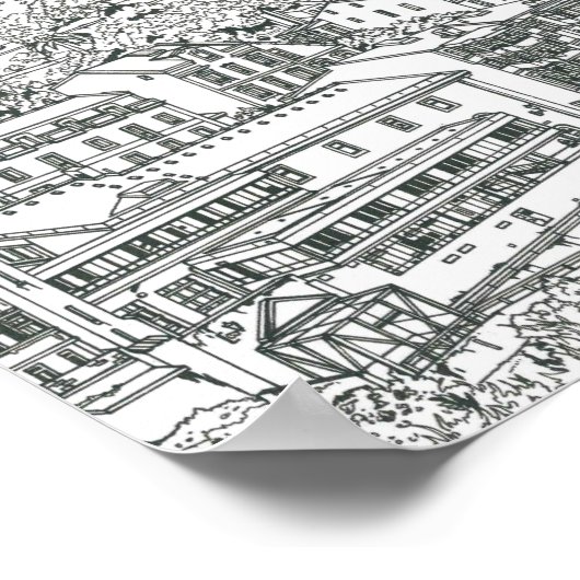 Lissabon Poster (Ecke)