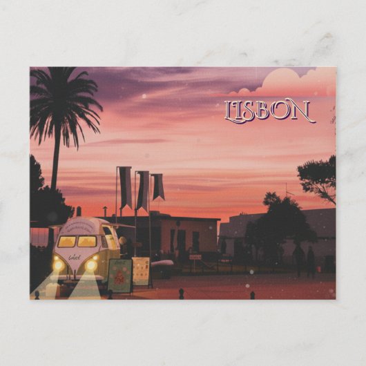 Lissabon Postkarte (Vorderseite)