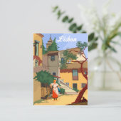 Lissabon Postkarte (Stehend Vorderseite)