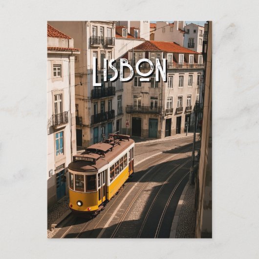 Lissabon Reise Postkarte (Vorderseite)
