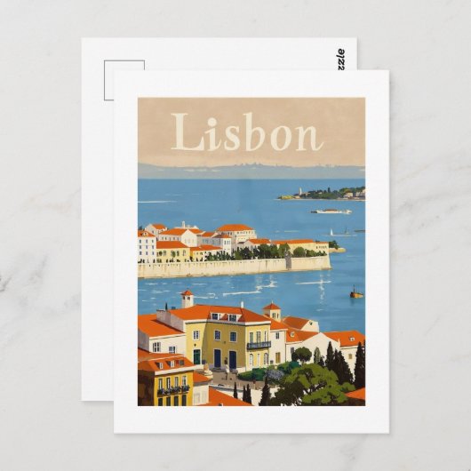 Lissabon - Reise Postkarte (Vorne/Hinten)
