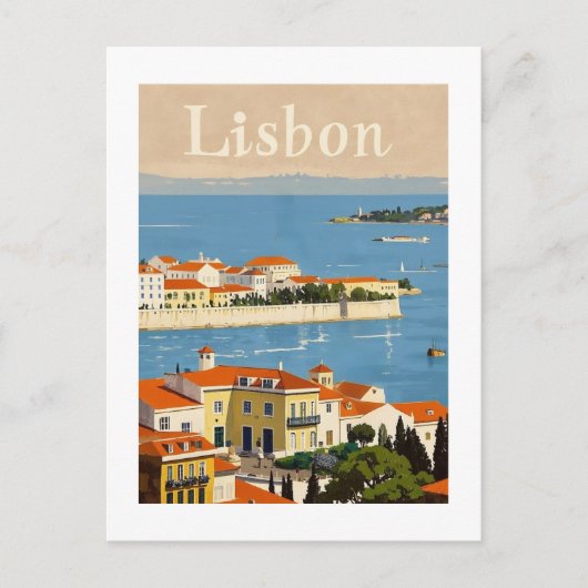 Lissabon - Reise Postkarte (Vorderseite)