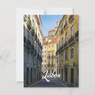 Lissabon Reise-Postkarte Postkarte