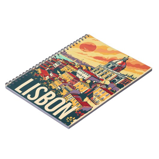 Lissabon-Reise-Werbung Notizblock (Linke Seite)