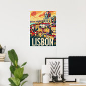 Lissabon-Reise-Werbung Poster (Heimbüro)