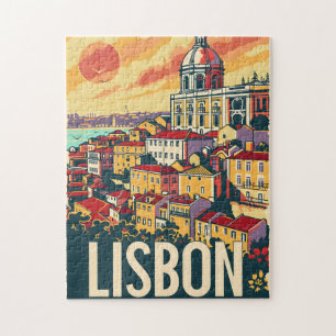 Lissabon-Reise-Werbung Puzzle