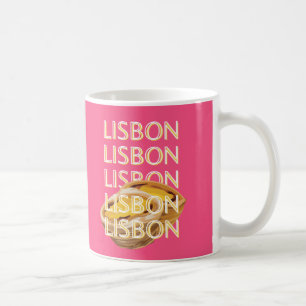 Lissabon Reisekunst, Rosa, Portugal Art reisen Kaffeetasse