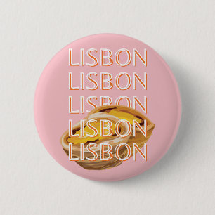 Lissabon Reisen Kunst, Pastel, Portugal Button