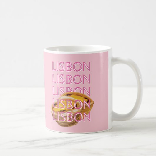 Lissabon Reisen Kunst, Portugal, Rosa, Preppy Kaffeetasse (Rechts)