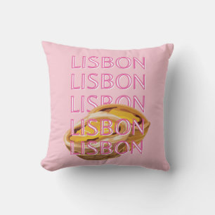 Lissabon Reisen Kunst, Portugal, Rosa, Preppy Kissen