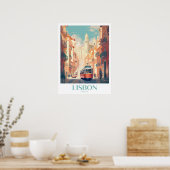 Lissabon Reisen Print Wall Art Poster (Küche)