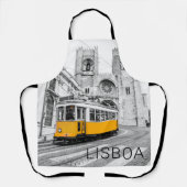 Lissabon Retro Tram Portugal Vintag Streetcar Schürze (Vorderseite)