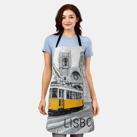 Lissabon Retro Tram Portugal Vintag Streetcar Schürze (Getragen)