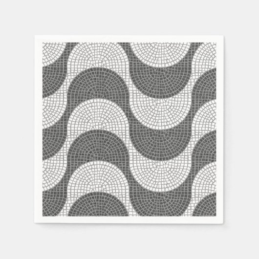 Lissabon Rossio Portugiesischer Kopfstein Calçada Serviette (Vorderseite)