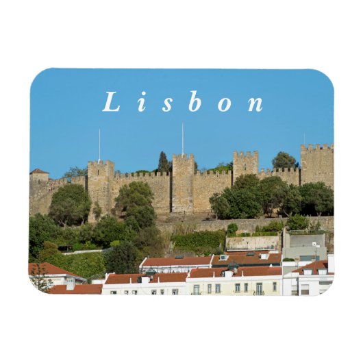 Lissabon. Saint George Castle. Magnet (Horizontal)