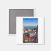 Lissabon - Schiff auf dem Tejo Magnet (Vorderseite/Rückseite)