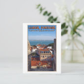 Lissabon - Schiff auf dem Tejo Postkarte (Stehend Vorderseite)