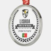 Lissabon Silbernes Ornament (Links)
