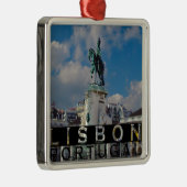 Lissabon Silbernes Ornament (Rechts)