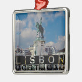 Lissabon Silbernes Ornament (Links)
