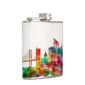 Lissabon - Skyline Flachmann (Rechts)