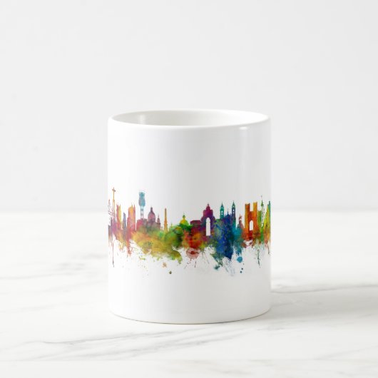 Lissabon - Skyline Kaffeetasse (Mittel)