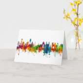 Lissabon - Skyline Karte (Gelbe Blume)