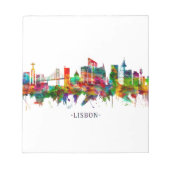 Lissabon - Skyline Notizblock (Vorderseite)