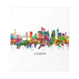 Lissabon - Skyline Notizblock