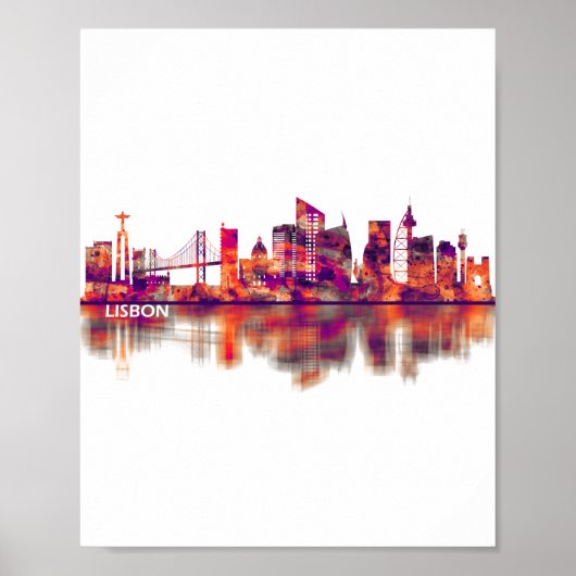 Lissabon - Skyline Poster (Vorne)