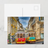 Lissabon-Stadt Feiertagspostkarte (Vorne/Hinten)