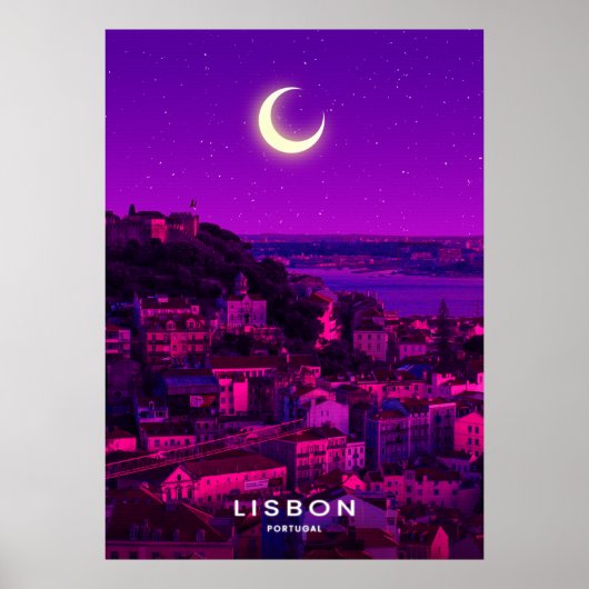 Lissabon Stadt Poster (Vorne)