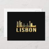 Lissabon Stadt Skyline Stadt Funny Gift Postkarte (Vorne/Hinten)