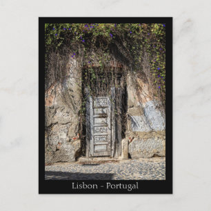Lissabon Straße, Portugal Postkarte